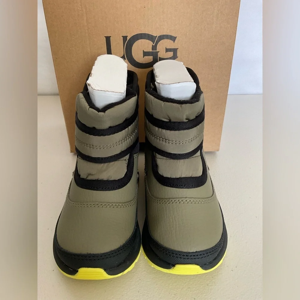 UGG Black and Green Rain & Snow Boots